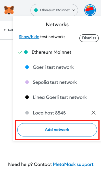 metamask-network